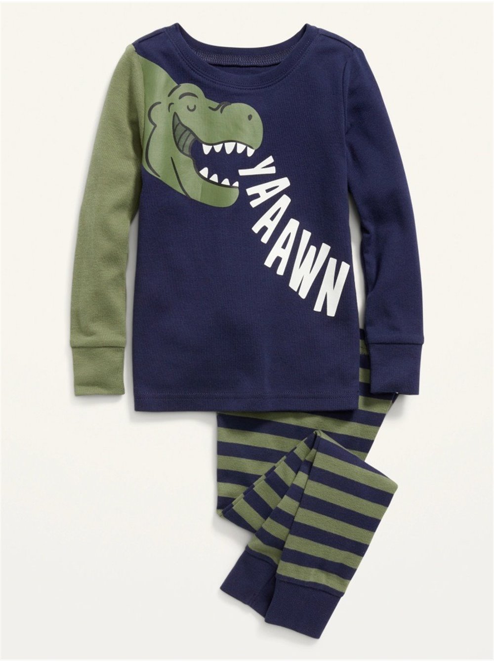 Пижама Old Navy для мальчиков с тиранозавром  - синий/хаки (756434)