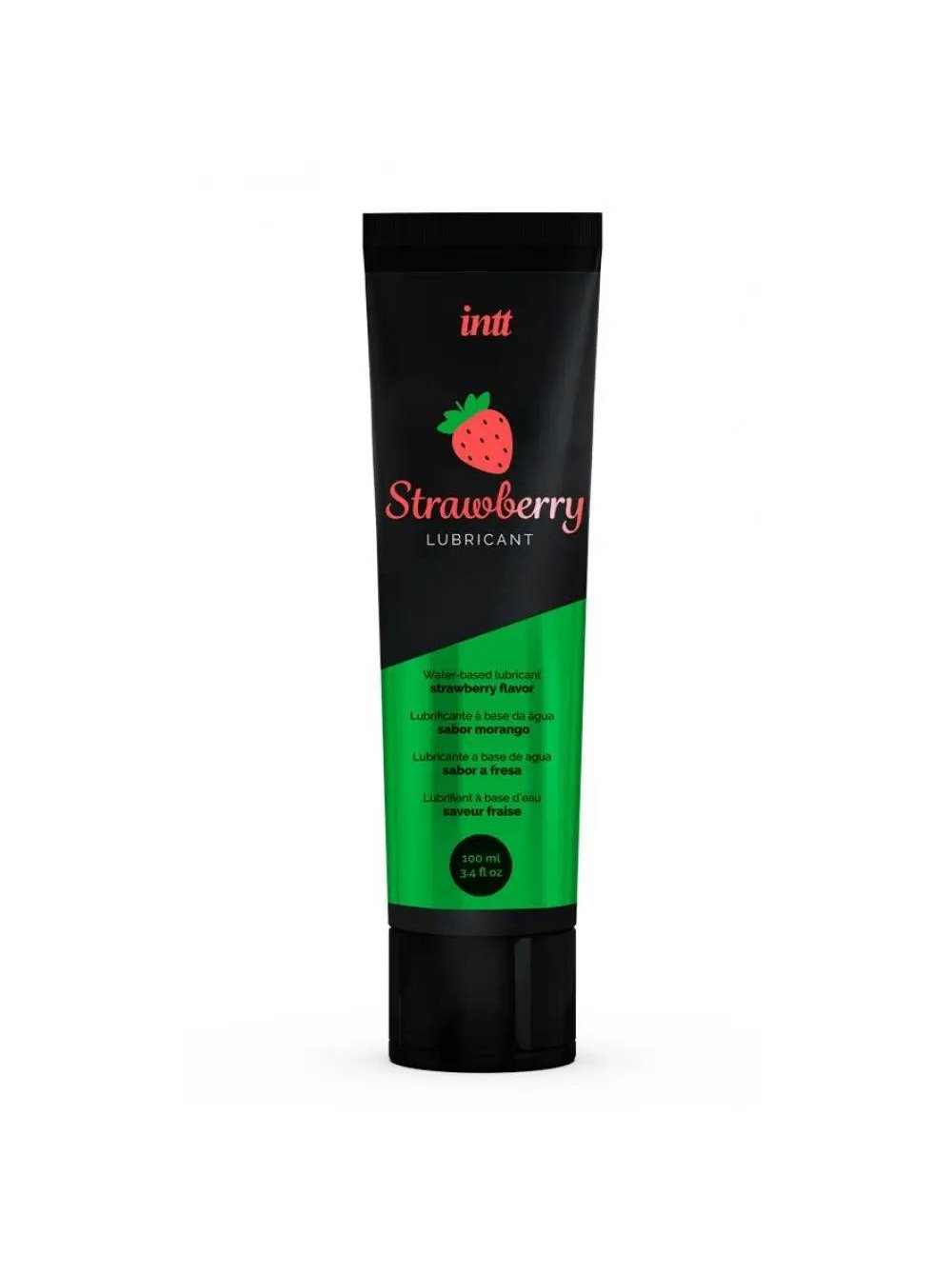 Съедобный лубрикант со вкусом клубнки INTT Strawberry Lubrificant, 100 мл