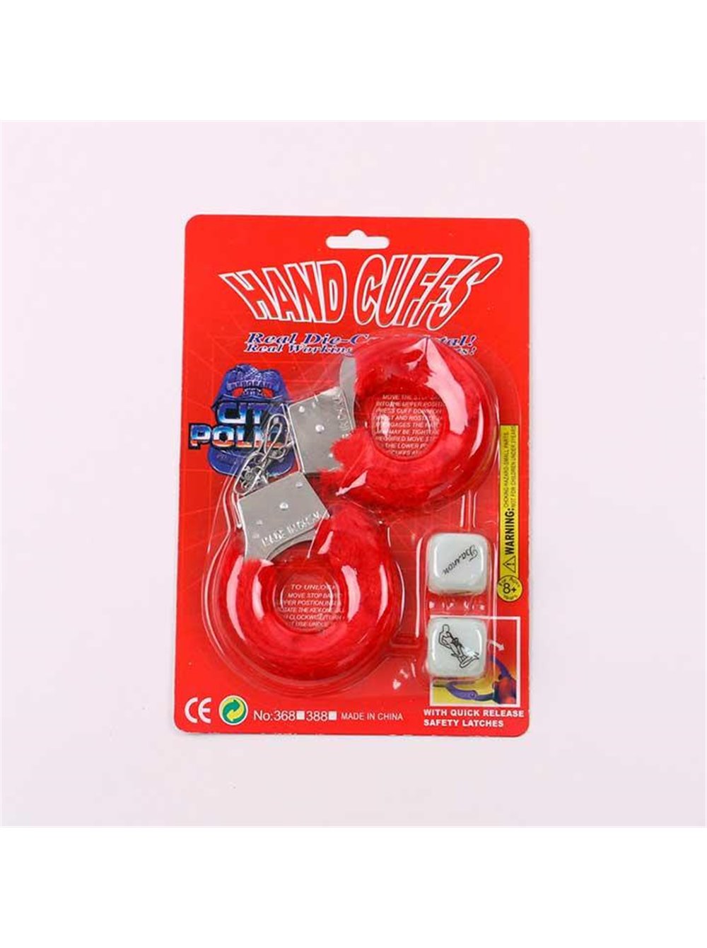 Набір ігровий "Hand Cuffes&Cubes" червоний — Садо-мазо X0000986-2 China фото - Luxbikini