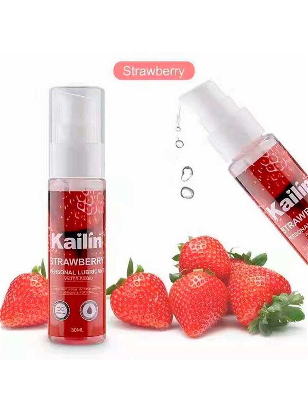 Їстівний лубрикант Kailin 30 мл Полуниця — Інтимне мастило