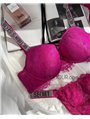 Комплект нижньої білизни Victorias secret 8037 фуксія