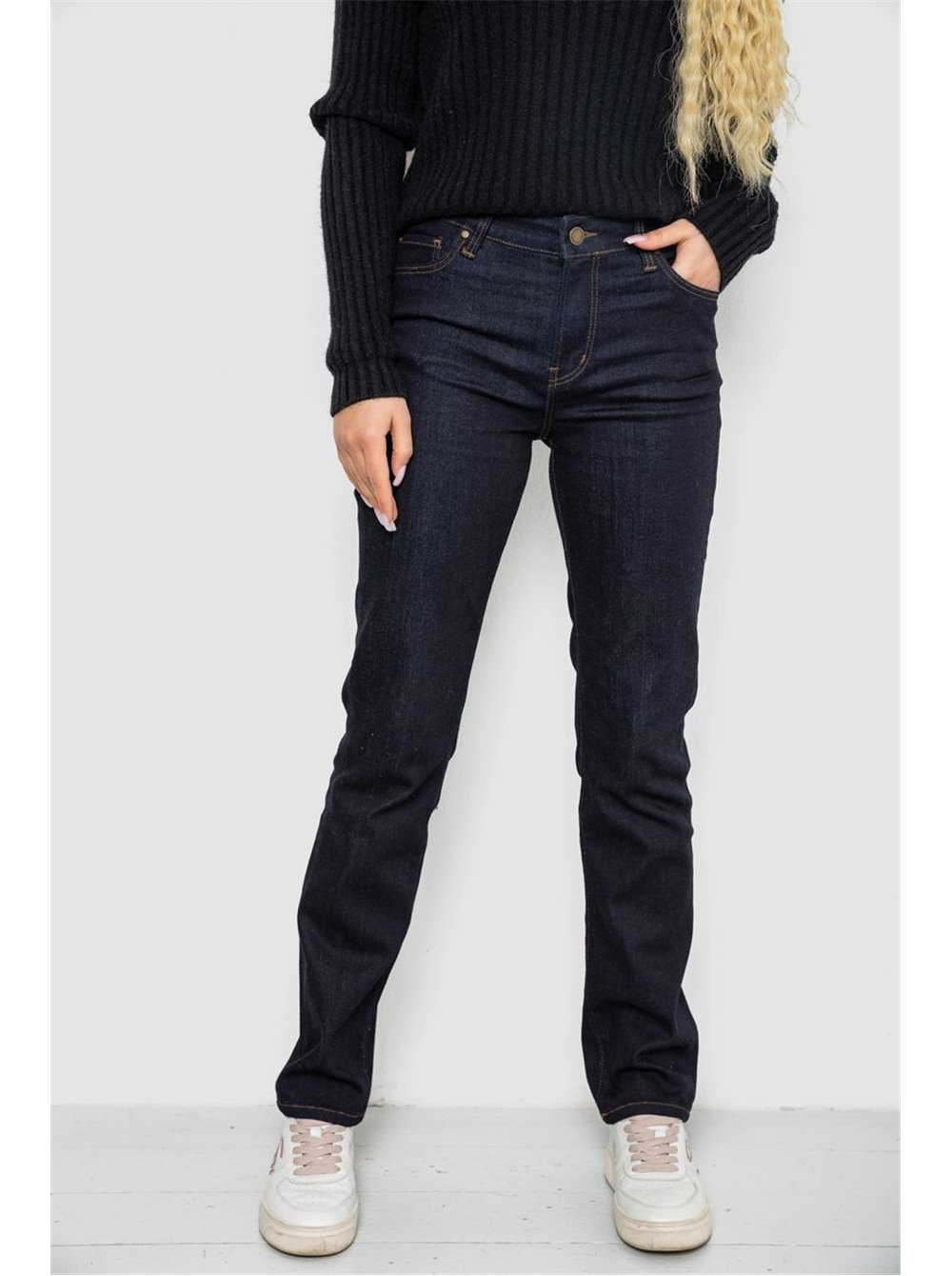 Джинси жіночі Slim Fit, колір темно-синій, 244R0190