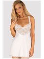 Комплект Obsessive Amor Blanco chemise