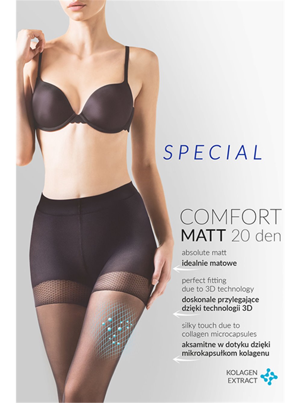 Колготки Gabriella Comfort Matt 20 den з ущільненими шортиками