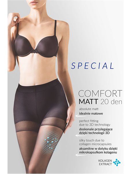 Колготки Gabriella Comfort Matt 20 den з ущільненими шортиками