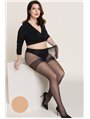 Колготки Gabriella Xenia 15 den plus size з ущільненими шортиками