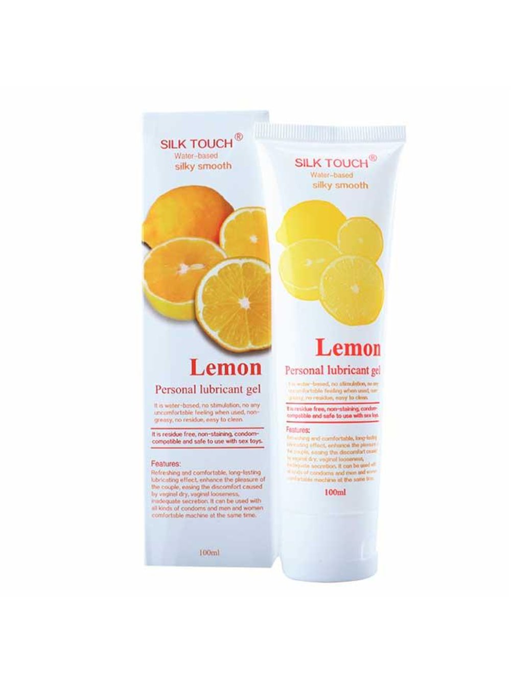 Лубрикант на водній основі "Silk Touch Lemon" 100 мл - Лимон - Інтимна змазка