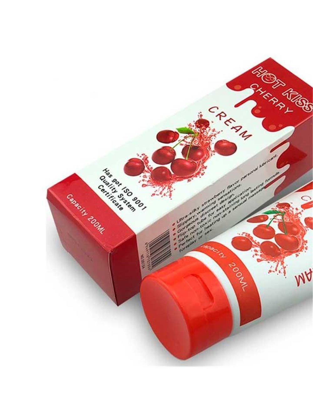 Лубрикант "Hot Kiss" 200 мл - Вишня - Інтимна змазка