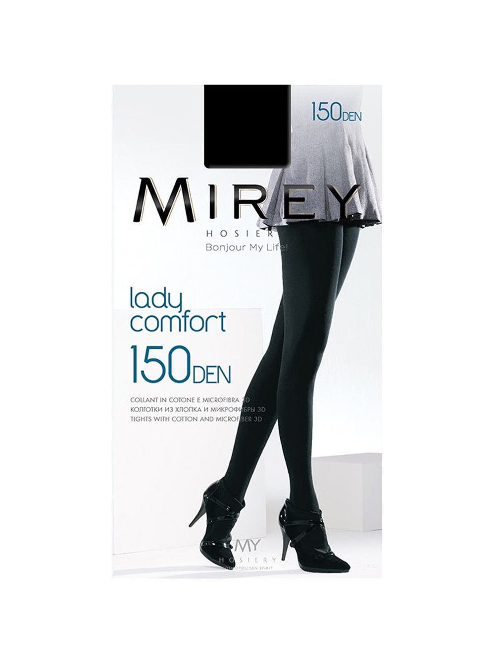 Lady Comfort 150 den колготи Nero Mirey (2-S)