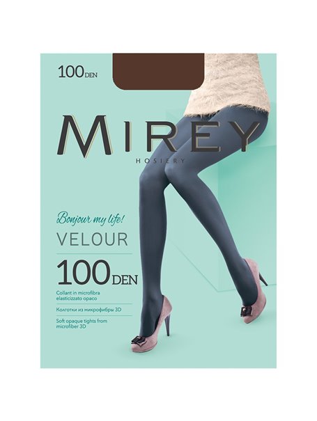 Velour 100 den колготи Caffe Mirey (2-S)