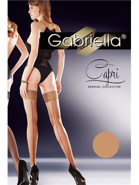 Панчохи Gabriella Capri 20 den з самоутримним мереживом (9 см)