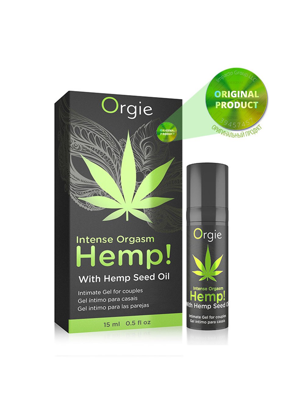 Усилитель оргазма "Intense Orgasm Hemp" с маслом каннабиса Orgie