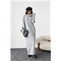 В'язана сукня oversize з високою горловиною - сірий цвет, ONE SIZE (є розміри)