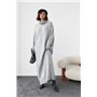 В'язана сукня oversize з високою горловиною - сірий цвет, ONE SIZE (є розміри)