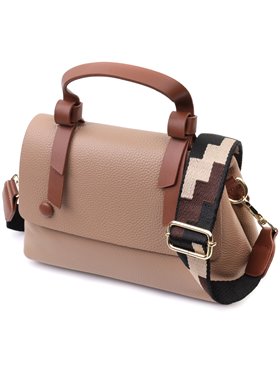 Ділова сумка для жінок з короткою ручкою з натуральної шкіри Vintage 22668 Коричнева