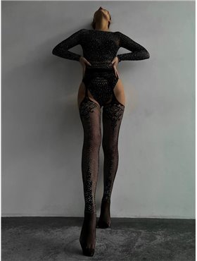 Колготки в стразах DO2320