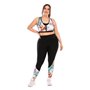 Фітнес костюм plus size з яскравим принтом FS1664 Чорний
