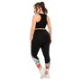 Фітнес костюм plus size з яскравим принтом FS1664 Чорний