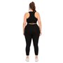 Фітнес костюм plus size з вставками з сітки FS1665 Чорний