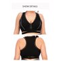 Фітнес костюм plus size з вставками з сітки FS1665 Чорний