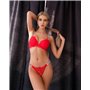 Нижня білизна Victoria's Secret з мереживом DO2127/2 Червона