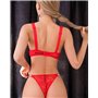 Нижня білизна Victoria's Secret з мереживом DO2127/2 Червона