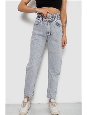 Джинси жіночі Mom-fit, колір сірий, 244R1601S20