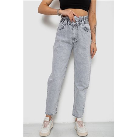 Джинси жіночі Mom-fit, колір сірий, 244R1601S20