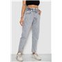 Джинси жіночі Mom-fit, колір сірий, 244R1601S20