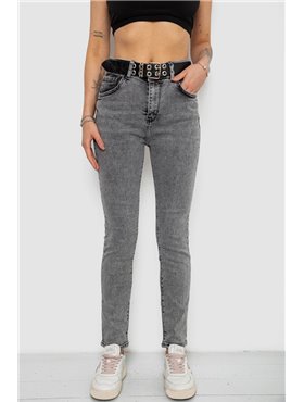 Джинси жіночі Skinny Американки, колір сірий, 244R00970