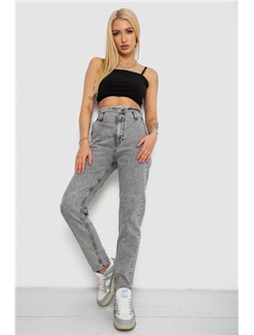 Джинси жіночі Mom-fit, колір сірий, 244R1640S20
