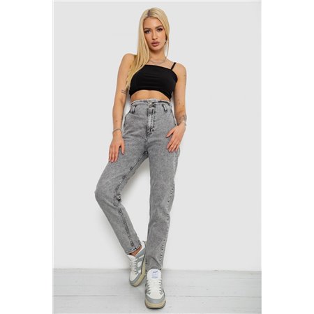 Джинси жіночі Mom-fit, колір сірий, 244R1640S20