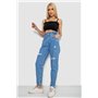 Джинси жіночі Mom-fit, колір блакитний, 244R1573