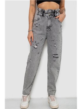 Джинси жіночі Mom-fit, колір сірий, 244R1601S20-LZ