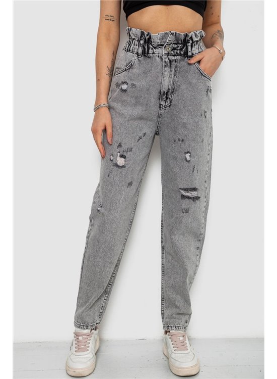 Джинси жіночі Mom-fit, колір сірий, 244R1601S20-LZ