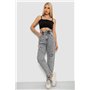 Джинси жіночі Mom-fit, колір сірий, 244R1601S20-LZ