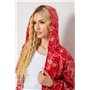 Вітровка жіноча з капюшоном, колір червоний, 238R102-2