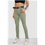 Джинси жіночі Skinny Американки, колір оливковий, 182R00252