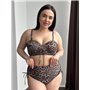 Купальник PLUS SIZE SW3620 леопардовий