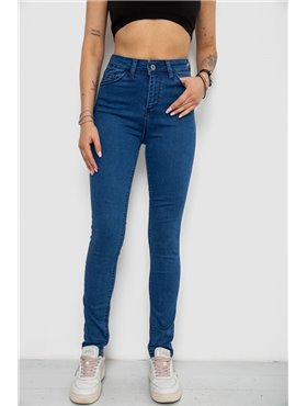 Джинси жіночі Skinny, колір синій, 182R3629