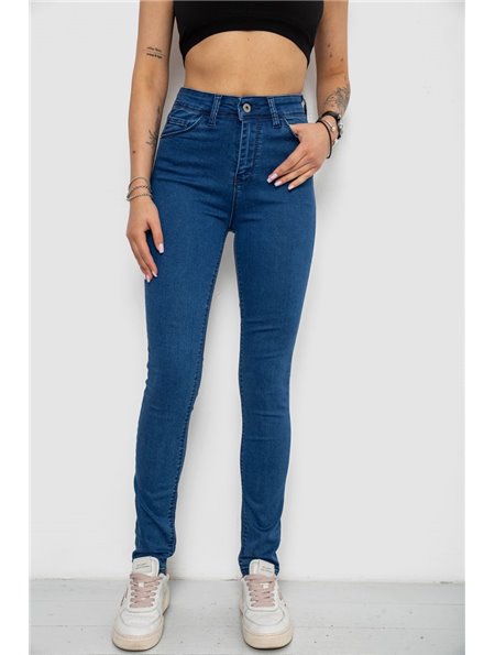 Джинси жіночі Skinny, колір синій, 182R3629