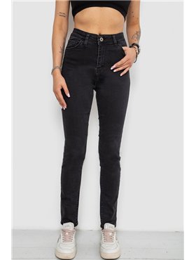 Джинси жіночі Slim Fit, колір чорний, 182R3797