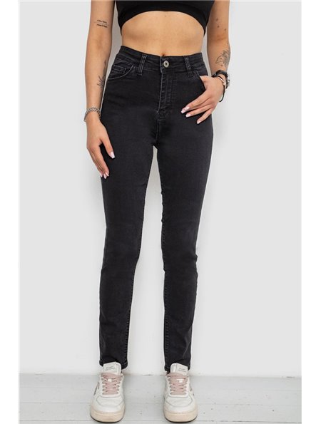 Джинси жіночі Slim Fit, колір чорний, 182R3797