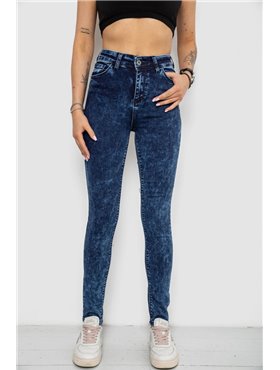 Джинси жіночі Skinny, колір синій, 182R3428