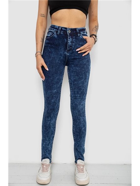 Джинси жіночі Skinny, колір синій, 182R3428