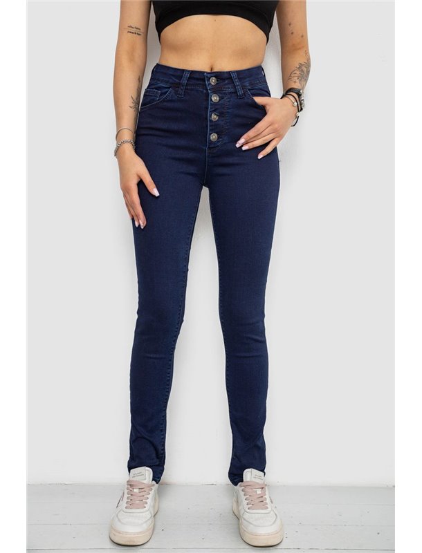 Джинси жіночі Skinny, колір синій, 182R4361