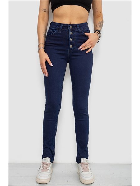 Джинси жіночі Skinny, колір синій, 182R4361