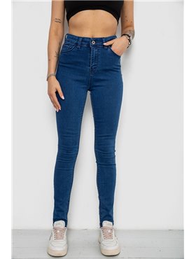 Джинси жіночі Skinny, колір синій, 182R3619