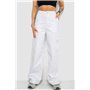 Джинси жіночі Loose Fit з кишенями, колір білий, 182R2552