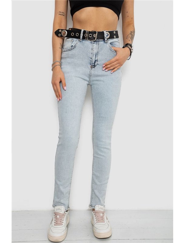 Джинси жіночі Skinny Американки, колір блакитний, 182R00659